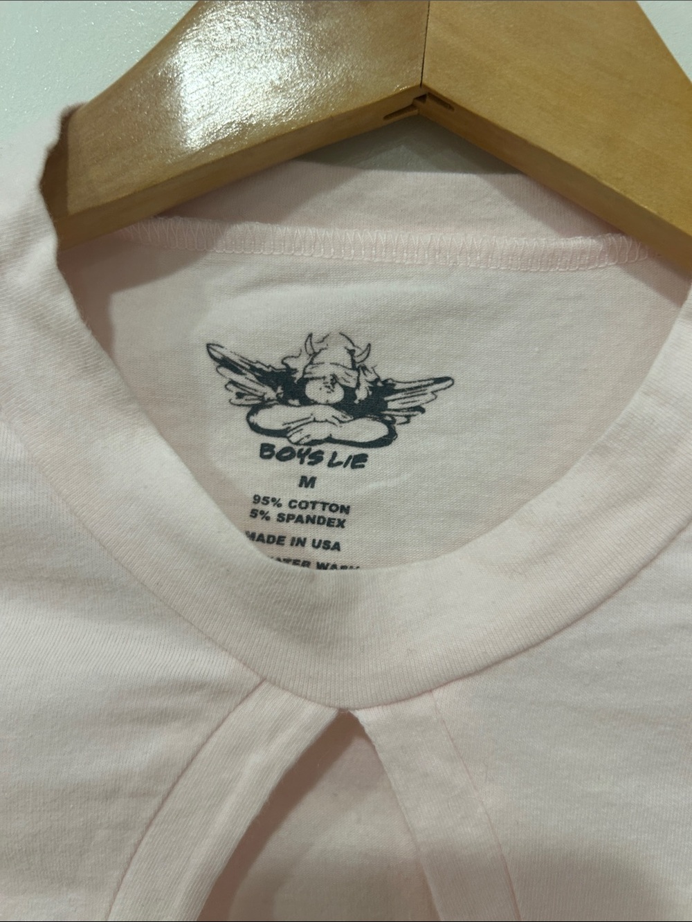 Boys Lie Pink Tear Drop TShirt - Picture 2 of 3